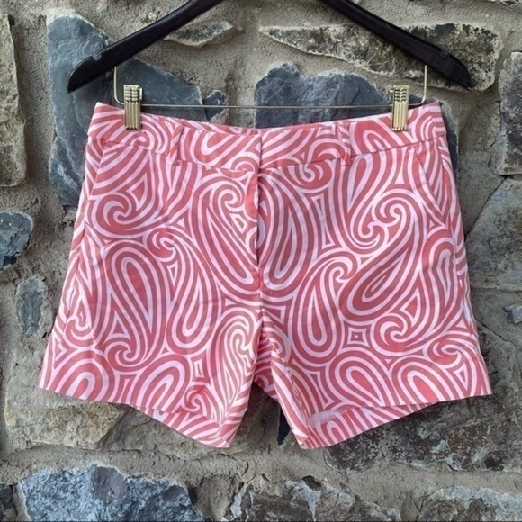 MICHAEL Michael Kors Red/White Paisley Print Shorts Size 6 - Picture 1 of 5